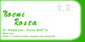 noemi rosta business card